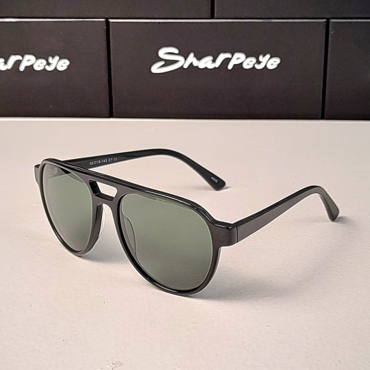 Sharpeye Shades Havana Black *Green lens