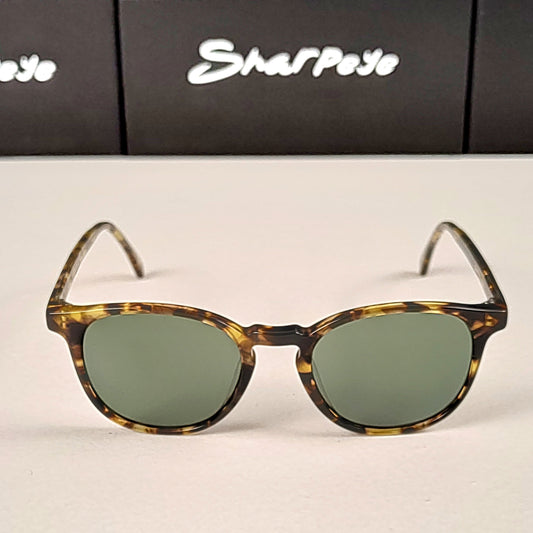Sharpeye Shades Santa Fe Tortoise *Green lens